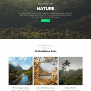 Nature WordPress Website Template